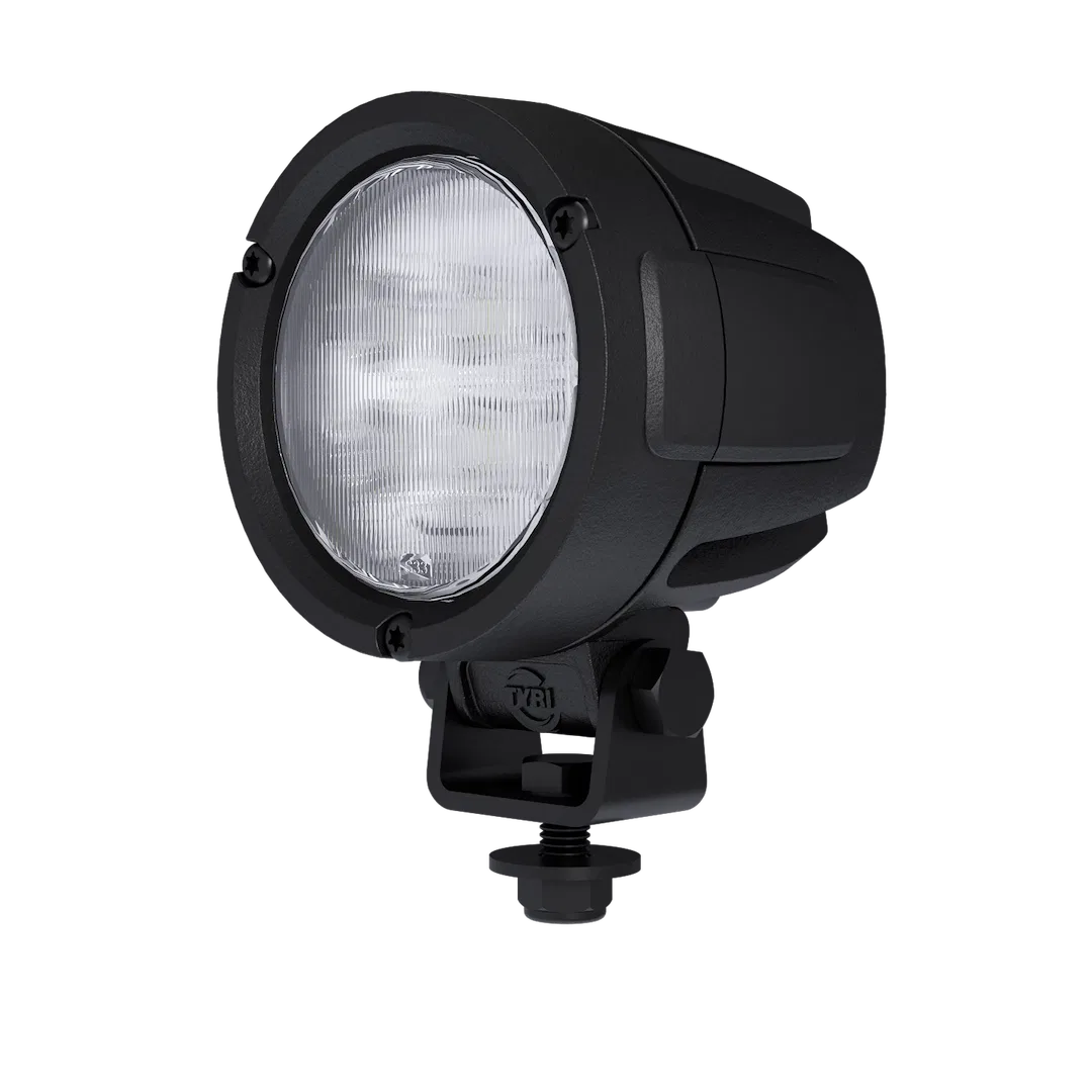 PLU-011-1 – TYRI OFF-ROA Work Light, 3.14 Inch Round Pedestal Mount 29 Watt/ 2500 Lumens 2.4 Amp At 12 Volt White LED...